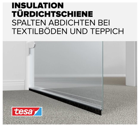 Ajtóseprű 1 m x 43 mm, átlátszó, műanyag, Tesamoll Tesa 3. kép