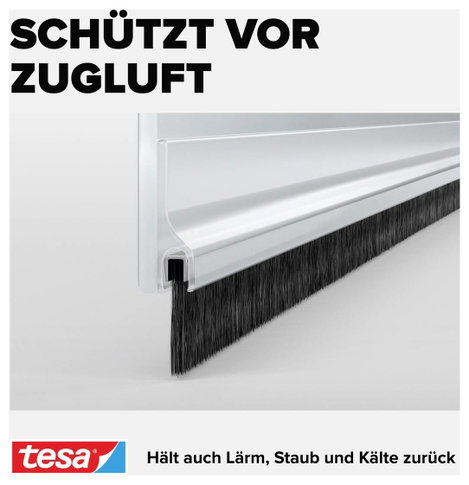 Ajtóseprű 1 m x 43 mm, átlátszó, műanyag, Tesamoll Tesa 5. kép