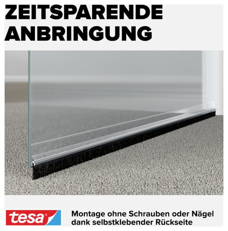 Ajtóseprű 1 m x 43 mm, átlátszó, műanyag, Tesamoll Tesa 7. kép