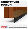 Ajtóseprű 1 m x 37 mm, barna, műanyag, Tesamoll Standard Tesa 5. bélyegkép