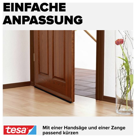 Ajtóseprű 1 m x 37 mm, barna, műanyag, Tesamoll Standard Tesa 6. kép