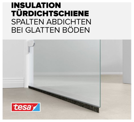 Ajtóseprű 1 m x 37 mm, átlátszó, műanyag, Tesamoll Standard Tesa 3. kép