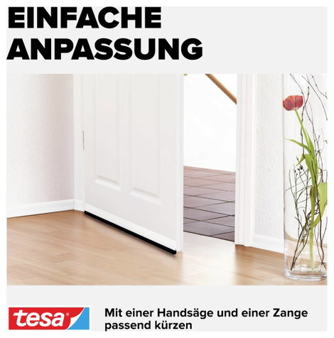 Ajtóseprű 1 m x 37 mm, átlátszó, műanyag, Tesamoll Standard Tesa 6. kép