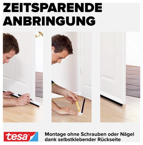 Ajtóseprű 1 m x 37 mm, átlátszó, műanyag, Tesamoll Standard Tesa 7. kép