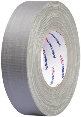 Téphető szövetbetétes ragasztószalag, gaffer tape 50 m x 50 mm, szürke színű HellermannTyton HelaTap
