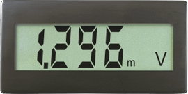 Digitális beépíthető mérőműszer, DC panel-méter, beépítési méret 68 x 33 mm, Voltcraft DVM-330
