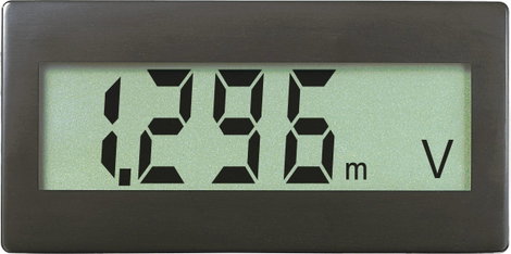Digitális beépíthető mérőműszer, DC panel-méter, beépítési méret 68 x 33 mm, Voltcraft DVM-330
