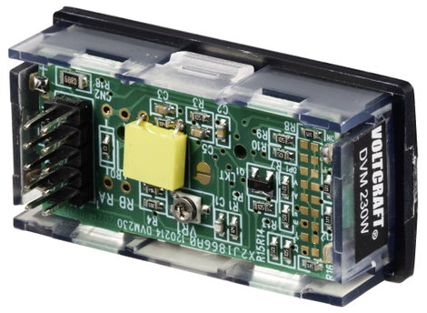 Digitális panelműszer, fehér háttérvilágítás, Voltcraft DVM230W 2. kép