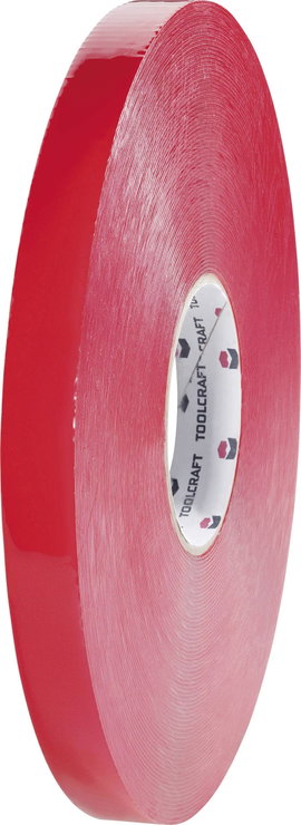 Kétoldalas erős ragasztószalag 3 m x 19 mm, átlátszó TOOLCRAFT 5310B19L3C