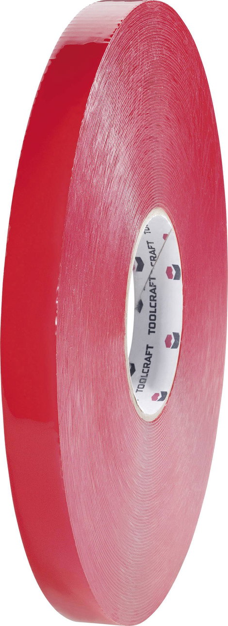 Kétoldalas erős ragasztószalag 3 m x 19 mm, átlátszó TOOLCRAFT 5310B19L3C