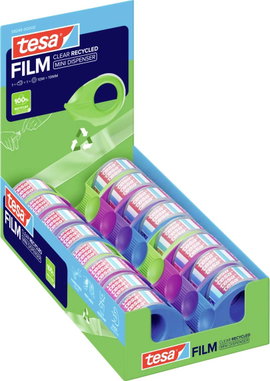 tesafilm® Mini adagoló ecoLogo®, sötétzöld, világoszöld, lila, kék 58240 TESA, tartalom: 1 db