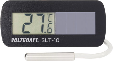 Napelemes LCD hőmérő modul, panelműszer ‑50-től +80 °C-ig Voltcraft SLT-10 Solar 2. kép