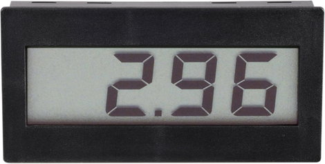 Digitális LCD panelműszer, feszültségmérő, voltmérő modul, LED háttérvilágítással Voltcraft DVM 310