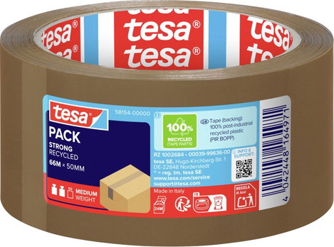 Ragasztószalag Tesapack® Eco & Strong 66 m x 50 mm, barna, TESA PP 58154