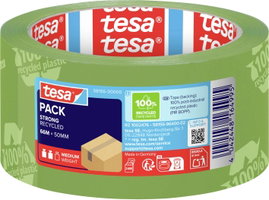 Ragasztószalag Tesapack® Eco & Strong 66 m x 50 mm, zöld (nyomtatott), TESA PP 58156