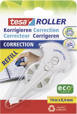 Hibajavító szalag Tesa Roller Korrect.Ecologo 14 m x 8,4 mm TESA 59986