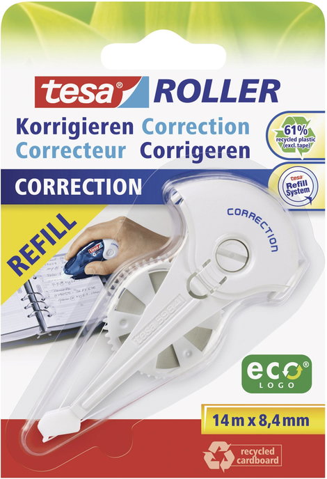 Hibajavító szalag Tesa Roller Korrect.Ecologo 14 m x 8,4 mm TESA 59986