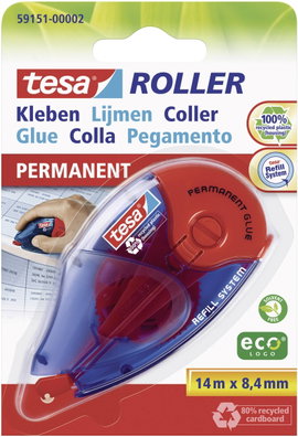 Ragasztóroller Tesa Roller Ecologo 14 m x 8,4 mm TESA 59151
