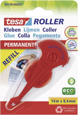 Ragasztóroller Tesa Roller Ecologo 14 m x 8,4 mm TESA 59156