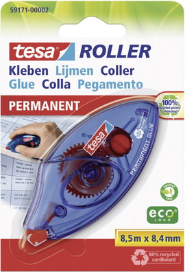 Ragasztóroller Tesa Roller Ecologo 8,5 m x 8,4 mm TESA 59171