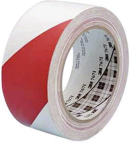 PVC jelölő ragasztószalag (H x Sz) 33 m x 50 mm, piros, fehér PVC 767i 3M, tartalom: 1 tekercs