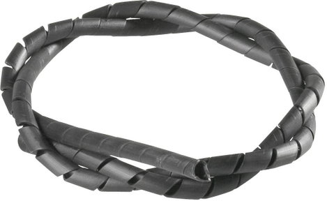Spiráltömlő, kötegelési Ø: 2 - 15 mm, fekete SB 12 E SW PB Fastener, tartalom: méteráru