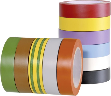 PVC szigetelőszalag, (H x Sz) 10 m x 15 mm, barna PVC HelaTape Flex 15 HellermannTyton, tartalom: 1  2. kép