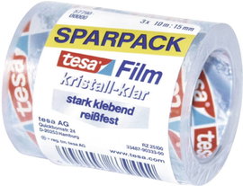 Kristálytiszta ragasztószalag Tesafilm® Crystal-Clear 10 m x 15 mm TESA 57790