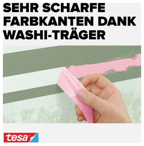 Tesa maszkolószalag, fedő, festőszalag 25 m x 25 mm rózsaszín tesa® Maler-Krepp Precision Sensitive 5. kép