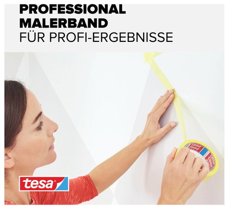 Tesa maszkolószalag, fedő, festőszalag 25 m x 38 mm sárga színű tesa® Maler-Krepp 56271 2. kép