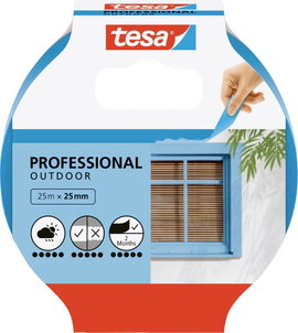 Tesa kültéri maszkolószalag, krepp fedő, festőszalag 25 m x 25 mm kék színű tesa® Maler-Krepp Precis