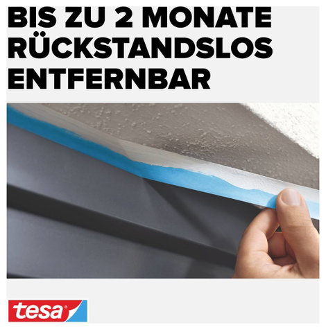 Tesa kültéri maszkolószalag, krepp fedő, festőszalag 25 m x 25 mm kék színű tesa® Maler-Krepp Precis 4. kép