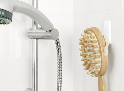 Vízhatlan ragasztású akasztó Tesa Powerstrips® Waterproof Hook Plastic 2 db TESA 59701 3. kép