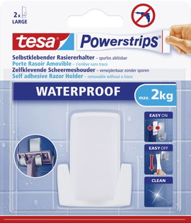Vízhatlan ragasztású tartó Tesa Powerstrips® Razor Holder Plastic TESA 59703