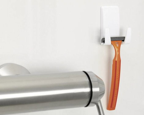 Vízhatlan ragasztású tartó Tesa Powerstrips® Razor Holder Plastic TESA 59703 3. kép