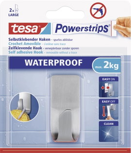 Vízhatlan ragasztású tartó Tesa Powerstrips® Waterproof Hook Metal TESA 59707