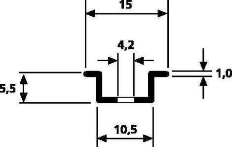 HellermannTyton DELTA tartósínek DELTA2F-ST-GL-WC, hossz: 2 m 3. kép