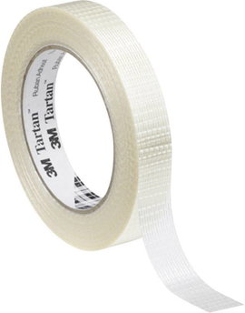 Üvegszál erősítésű ragasztószalag (H x Sz) 50 m x 25 mm, átlátszó 3M Tartan™ 8954