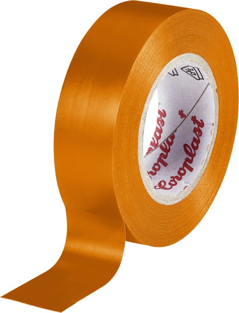PVC elektromos szigetelő szalag (H x Sz) 10 m x 15 mm, narancs PVC 302 Coroplast, tartalom: 1 tekerc