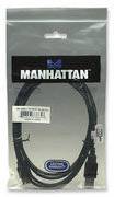USB 2.0 kábel [1x USB 2.0 dugó A - 1x USB 2.0 alj A] 1.80 m fekete Manhattan 756608 4. kép