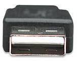USB 2.0 kábel [1x USB 2.0 dugó A - 1x USB 2.0 mikro dugó B] 1.80 m fekete Manhattan 756616 5. kép