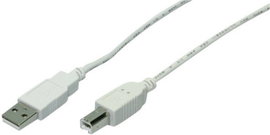 USB kábel, A típusú dugóról B típusú dugóra, 1,8 m