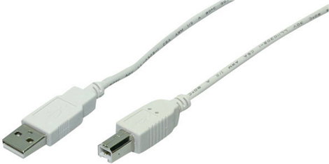 USB kábel, A típusú dugóról B típusú dugóra, 1,8 m