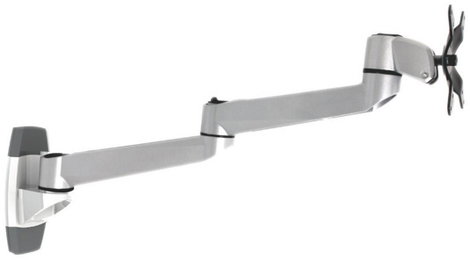 Fali monitortartó kar, dönthető/forgatható, max. 14 kg, 25,4-76,2 cm (10
