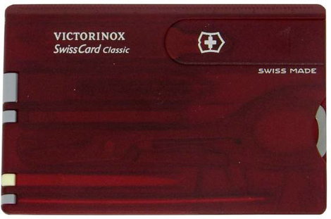 Multifunkciós szerszámkészlet bankkártya formában, 10 funkcióval, Victorinox 0.7122.T2 Rubin 2. kép
