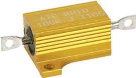 Huzalellenállás, nagy terhelhetőségű, 12 W ATE Electronics RB10/1-33R-J 33 Ω, Huzal, 12 W, 5 %, RB10