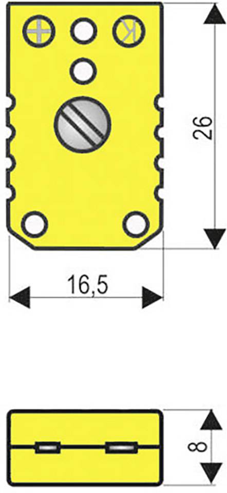 B + B Thermo-Technik 0220 0002 HŐELEM CSATLAKOZÁSOK Sárga Tartalom: 1 db 2. kép