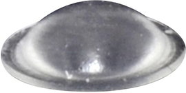 Öntapadós műszerláb, TOOLCRAFT PD2010C, kerek Ø 10 x 3,1 mm, átlátszó