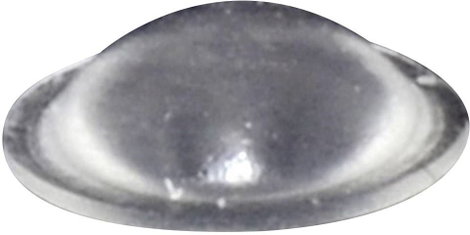 Öntapadós műszerláb, TOOLCRAFT PD2010C, kerek Ø 10 x 3,1 mm, átlátszó