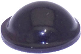 Öntapadós műszerláb, TOOLCRAFT PD2095SW, kerek Ø 9,5 x 3,8 mm, fekete